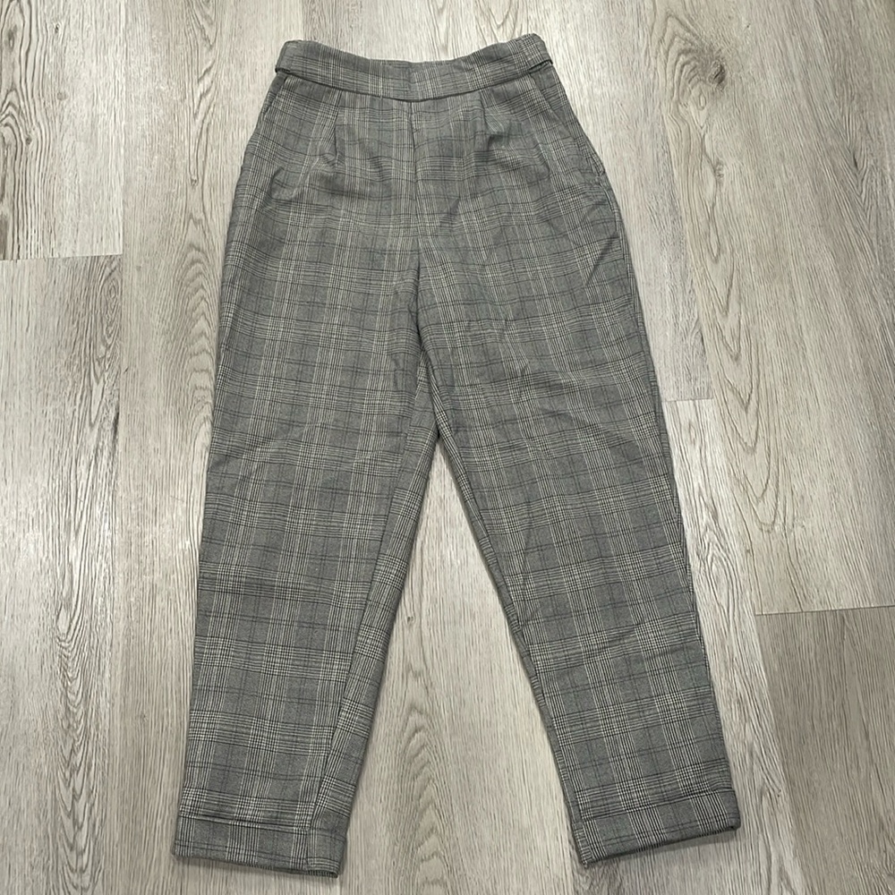 H&M plaid dress pants